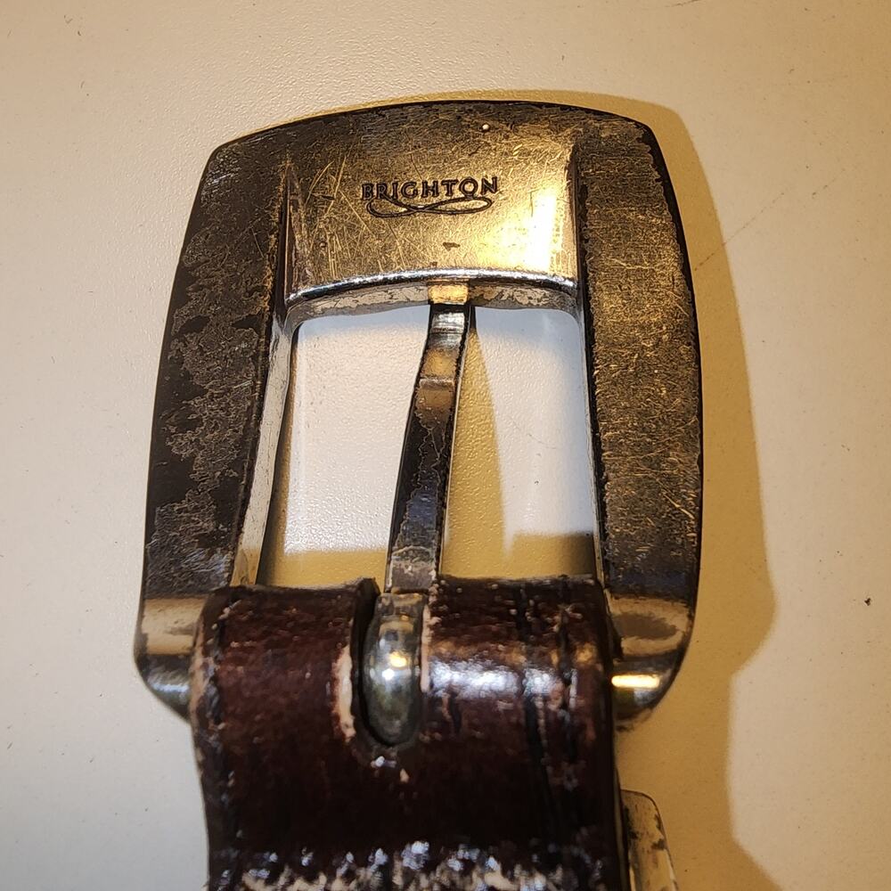 Onyx by Brighton Belt Ace King Queen Jack Buckle Size 40" - Picture 4 of 9